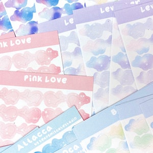 Wale mini Sticker / Seungmiscutestudio - kawaii Sticker - Deko Sticker - Journal - Sticker - Washi - Memo - Briefpapier - Planer -