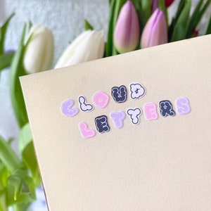 Adesivo de carta de nuvem / seungmiscutestudio - Adesivos - Aufkleber - Journal Deco - Adesivo Kawaii - Kalender - Adesivo de planejador