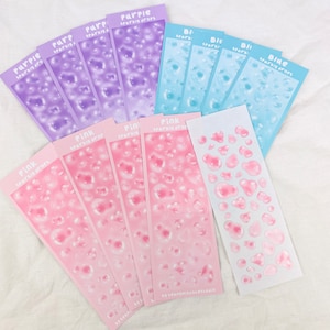 funkelnde Tropfen Stickers / seungmiscutestudio - Sticker - Aufkleber - Journal Deco - Kawaii Sticker - Kalender Aufkleber - Planner Sticker