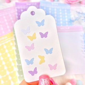 Schmetterling basic farbigen Aufklebern / seungmiscutestudio - Sticker - Journal Deco - Kawaii Sticker - Kalender Aufkleber - Planner Sticker