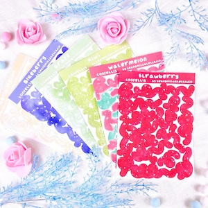 Obst-Konfetti-Aufkleber / seungmiscutestudio - Aufkleber - Aufkleber - Journal Deco - Kawaii Sticker - Kalender Aufkleber - Planner Sticker