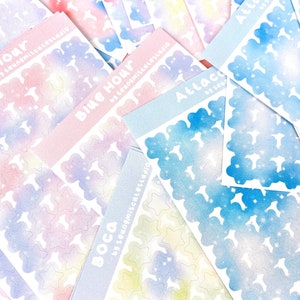 Piccolo adesivo stelle / seungmiscutestudio - adesivo kawaii - adesivo deco - diario - adesivo carino - washi - memo - cancelleria - pianificatore