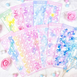 Flower deco nr.1 Stickers / seungmiscutestudio - Sticker - Journal Deco - Kawaii Sticker - Kalender Aufkleber - Planner Sticker
