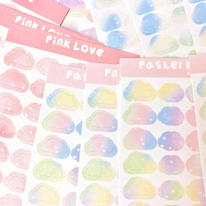 Adesivo piccolo nuvole / seungmiscutestudio - adesivo kawaii - adesivo decorativo - diario - adesivo carino - washi - promemoria - cancelleria - pianificatore