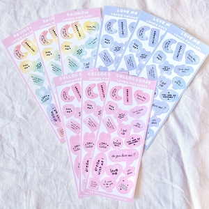 Stickers beaux messages / seungmiscutestudio - Stickers - Aufkleber - Journal déco - Sticker Kawaii - Kalender Aufkleber - Planner Sticker