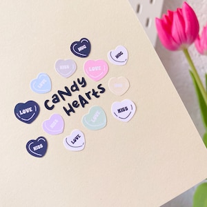 Adesivo Candy Hearts / seungmiscutestudio - Adesivi - Aufkleber - Journal Deco - Adesivo Kawaii - Kalender - Adesivo Planner