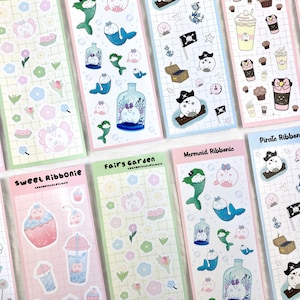 Ribbonie stickervellen / seungmiscutestudio - Stickers - Aufkleber - Journal Deco - Kawaii Sticker - Kalender Aufkleber - Planner Sticker