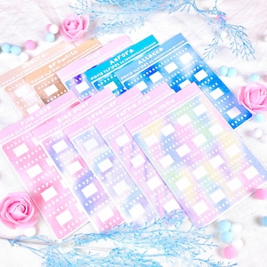 Film Stripes Stickers / seungmiscutestudio - Sticker - Aufkleber - Journal Deco - Kawaii Sticker - Kalender Aufkleber - Planner Sticker