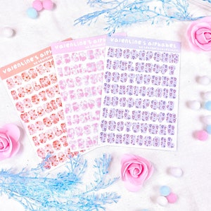 Stickers alphabet amour / seungmiscutestudio - Stickers - Aufkleber - Journal déco - Sticker Kawaii - Kalender Aufkleber - Agenda Sticker
