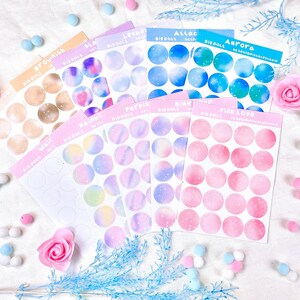 Big Dots deco Stickers / seungmiscutestudio - Sticker - Aufkleber - Journal Deco - Kawaii Sticker - Kalender Aufkleber - Planner Sticker