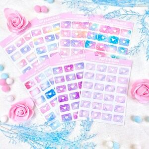 Pegatinas de cartas de amor / seungmiscutestudio - Pegatinas - Aufkleber - Journal Deco - Pegatina Kawaii - Kalender Aufkleber - Pegatina del planificador