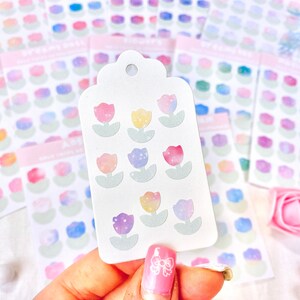 Tulpen Blumen - Aufkleber / seungmiscutestudio - Sticker - Journal Deco - Kawaii Sticker - Kalender Aufkleber - Planner Sticker