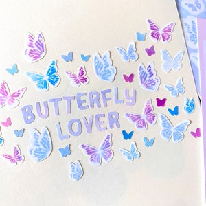 Pegatina amante de las mariposas / seungmiscutestudio - Pegatinas - Aufkleber - Journal Deco - Pegatina Kawaii - Kalender - Pegatina del planificador