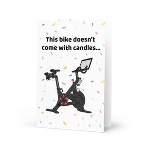 Dieses Fahrrad kommt nicht mit Kerzen | Lustige Radfahrer Gruß | Indoor Radfahren-Fans | Fitness Geschenk | Radsportbegeisterte | Unisex | Geburtstag