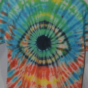 Tye Dye T-shirt - Hanes Adult M- Eyeball Design Tie Dye-
