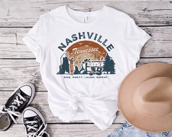 Nashville Tennessee T-Shirt, Nashville T-shirt, Nashville Trip, Bachelorette Nashville, Moving to Nashville, Short Sleeved T shirt