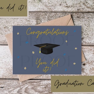 Téléchargement Pintable - Félicitations Vous l'avez fait !! Carte de vœux/Carte de remise des diplômes