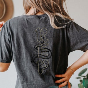 reputation snake tee back graphic