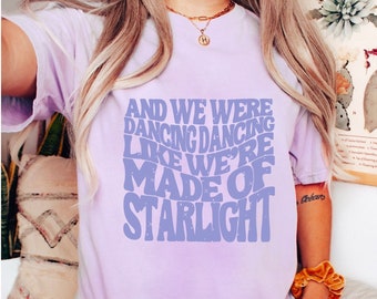 Taylor Swiftie Starlight Lyrics T Shirt | Red Taylor's Version | Taylor Merch