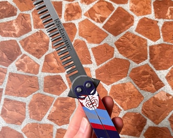Valorant Yoru Butterfly Comb: Faltbares Cosplay Messer, Geschenk für Gamer