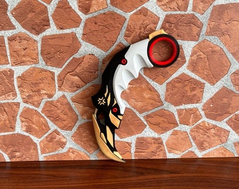 Valorant Champs Karambit Taschenmesser: 3D Gedruckt Cosplay Prop ( 18 cm)