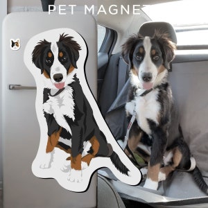 Imanes personalizados para mascotas - Imanes dibujados a mano / Retrato de mascotas, Imanes de cabeza de mascota, haga de su mascota un imán, Imanes de su mascota, Imanes de cara de mascota