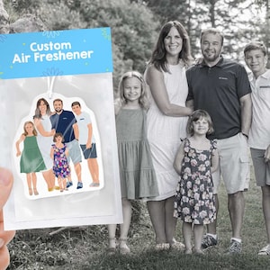 Custom Air Fresheners | Hand Drawn, Car Air Fresheners, Personalized airfreshener, air freshener gift, picture air freshener - photo draw
