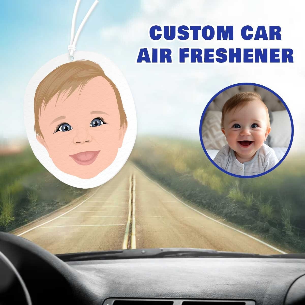 Custom Air Fresheners Hand Drawn, Car Air Fresheners, Personalized