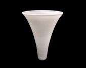 Vintage Gillinder Glass Satin Opalescent Cone Lamp Shade