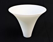 Vintage Gillinder Glass Satin Opalescent Cone Lamp Shade
