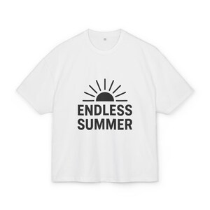 Maglietta Endless Summer Box - T-shirt unisex in cotone pesante, perfetta per l'estate, abbigliamento casual, giornate in spiaggia, regalo per lui/lei