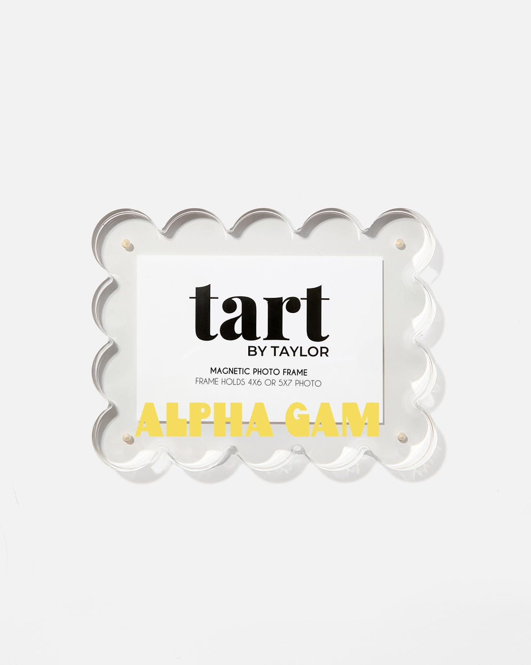 Alpha Gamma Delta (alpha Gam) Scalloped Acrylic Picture Frame ...