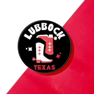 Lubbock, Texas Acrylic Drink Coasters | Kickoff Collegiate Collection | Coffee Table, Bar Cart, Dorm Room, Desk Accessory