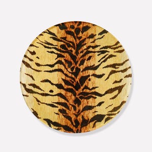 Bengal Tiger Print Acrylic Drink Coasters | Coffee Table, Bar Cart or Desk Accessory, Birthday, Hostess Gift, Home Decor, Animal Decor