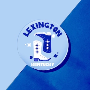 Lexington, Kentucky Acrylic Drink Coasters | Kickoff Collegiate Collection - Coffee Table, Bar Cart, Dorm Room, Desk