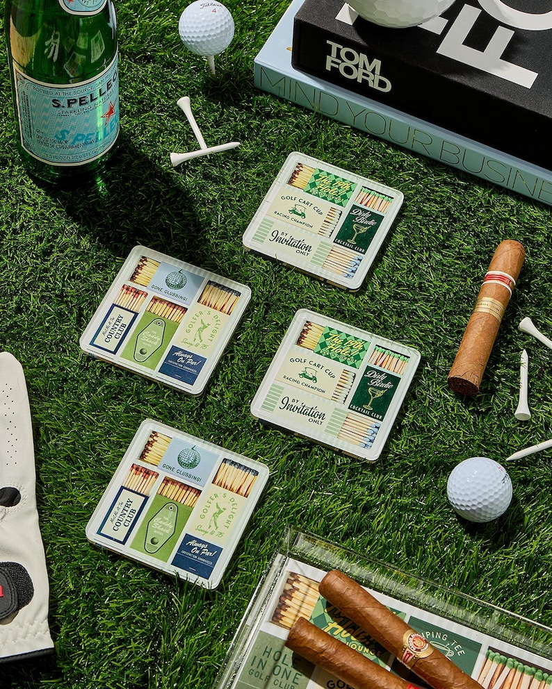 ShopTartByTaylor Golf Matchbook Coasters