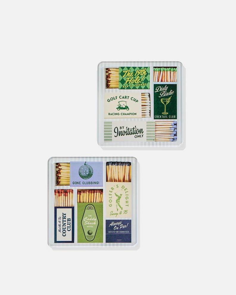 ShopTartByTaylor Golf Matchbook Coasters - Thumbnail 3
