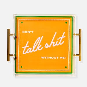 Snarky Orange Large Tray | Perfect for keys, catch-all, desk, gifts, bar carts, coffee table