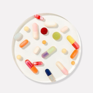 Colorful Pill Resin Drink Coasters | Made with REAL Pill Capsules! Coffee Table, Bar Cart or Desk Accessory, Birthday or Hostess Gift, Nurse