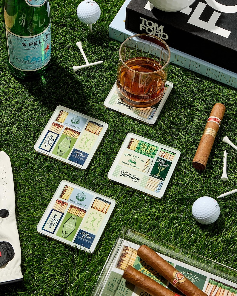 ShopTartByTaylor Golf Matchbook Coasters - Thumbnail 2