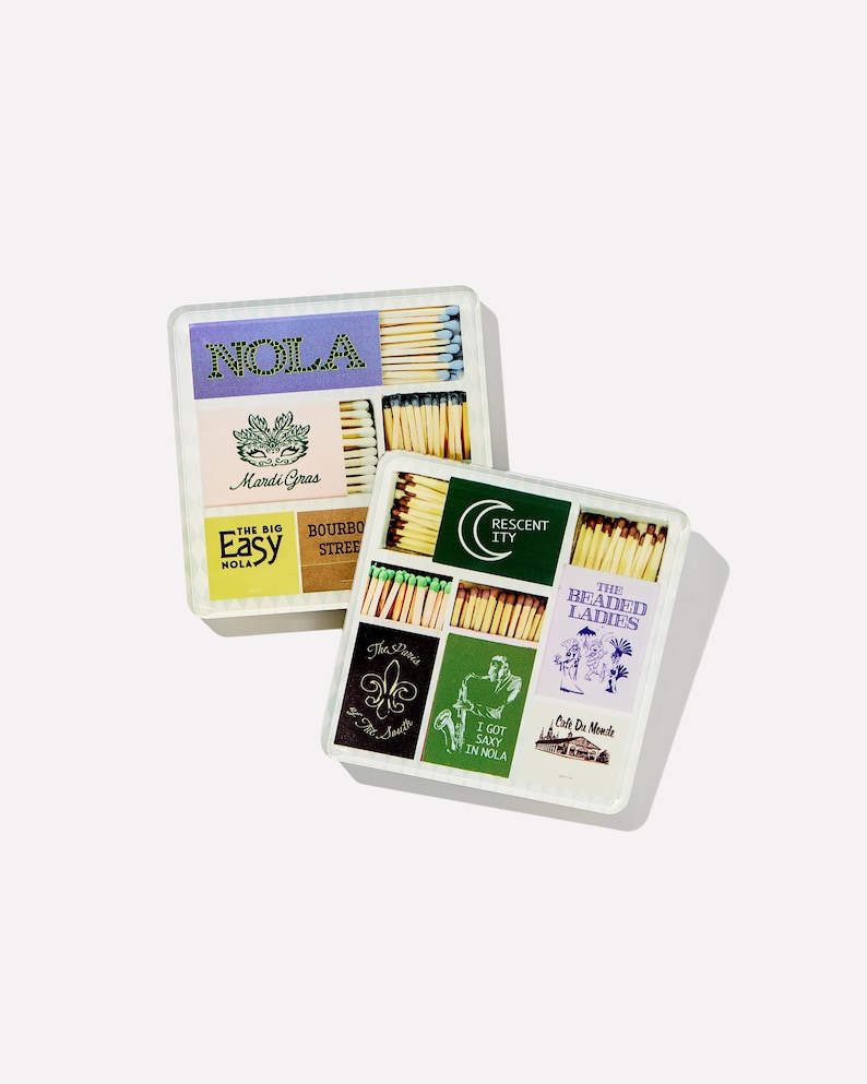 ShopTartByTaylor New Orleans Matchbook Coasters - Thumbnail 2