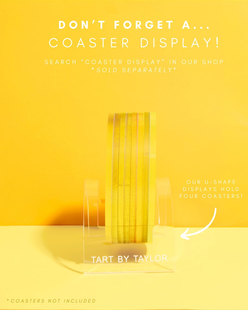 ShopTartByTaylor Acrylic Drink Coasters - Thumbnail 5