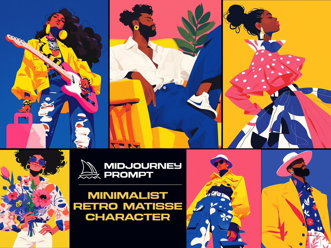 Ultimate Midjourney Prompts for Minimalist Retro Matisse Art ...