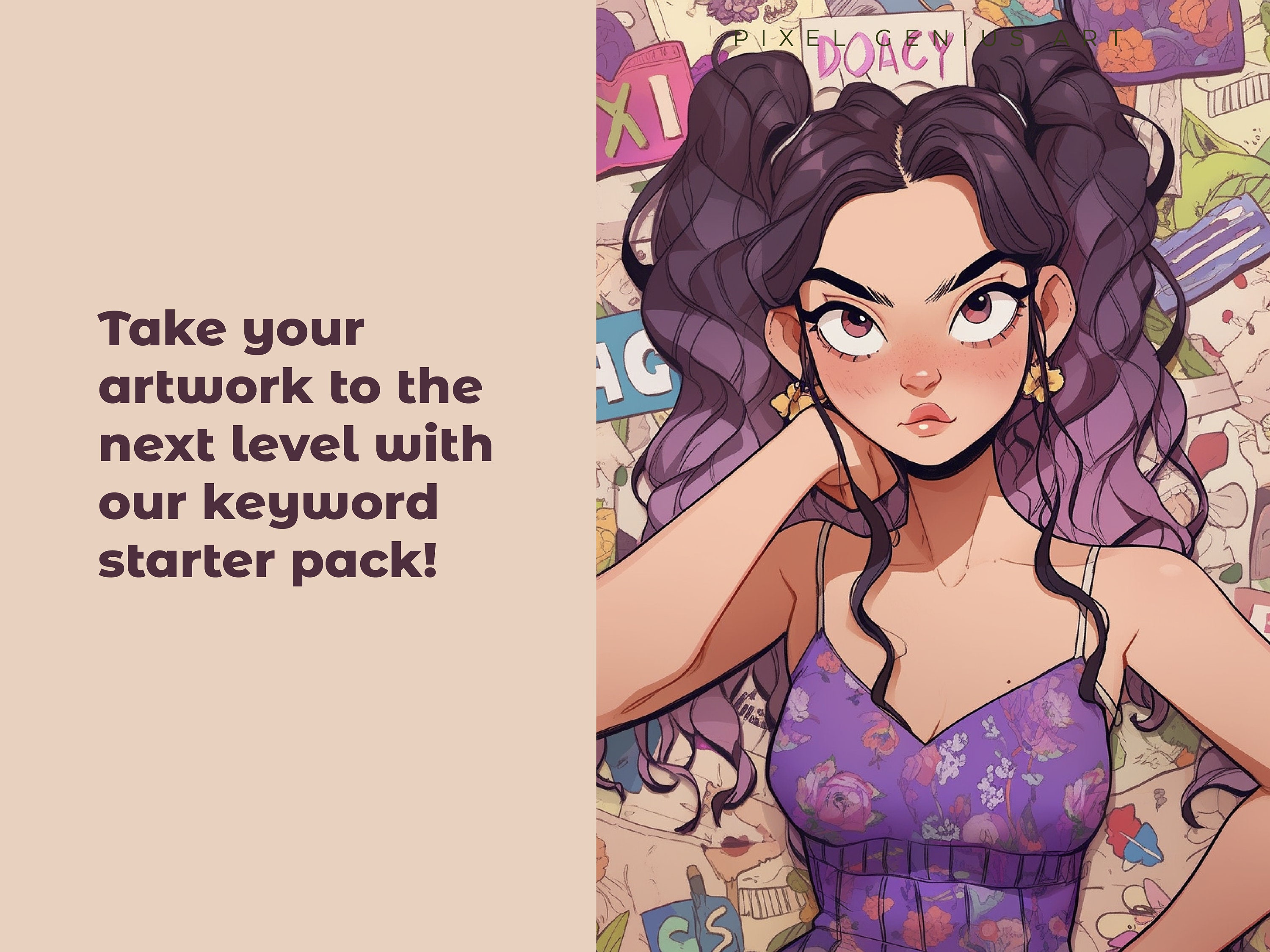 Ultimate Mixed Pattern Anime Character Midjourney Prompts for Artist ...