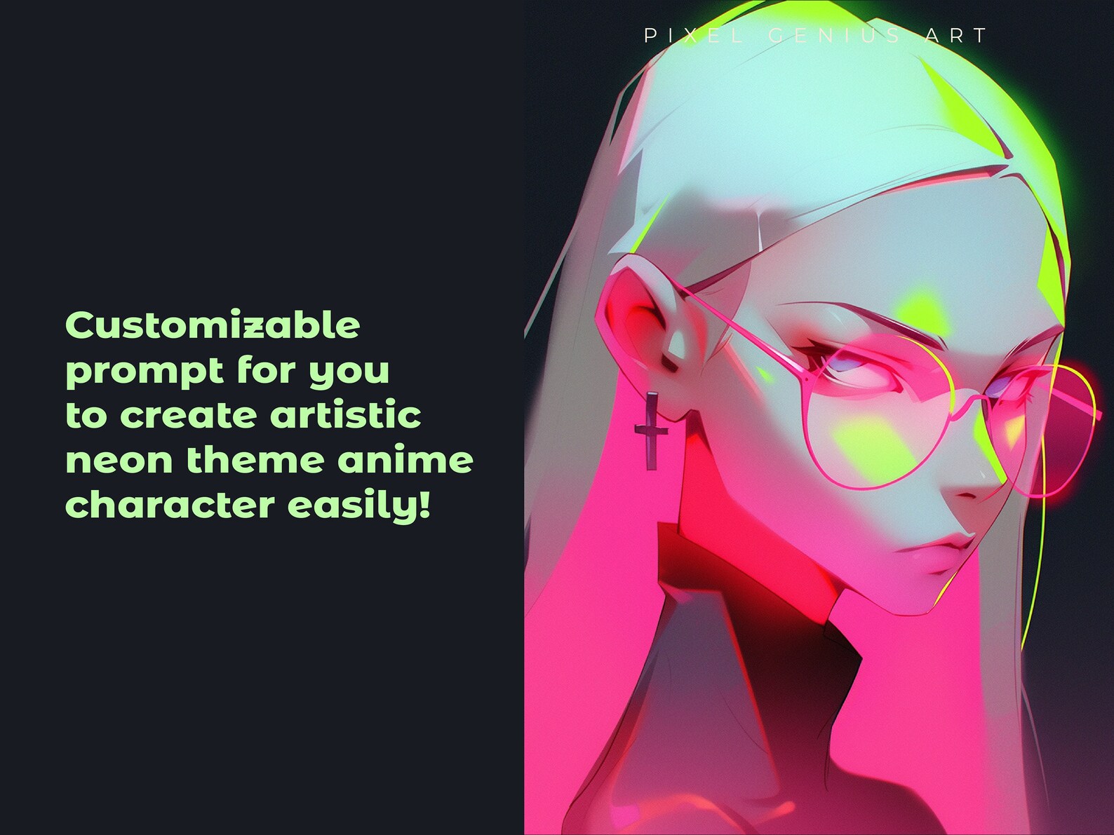 Ultimate Cool Neon Theme Anime Character Midjourney Prompts for Artist ...