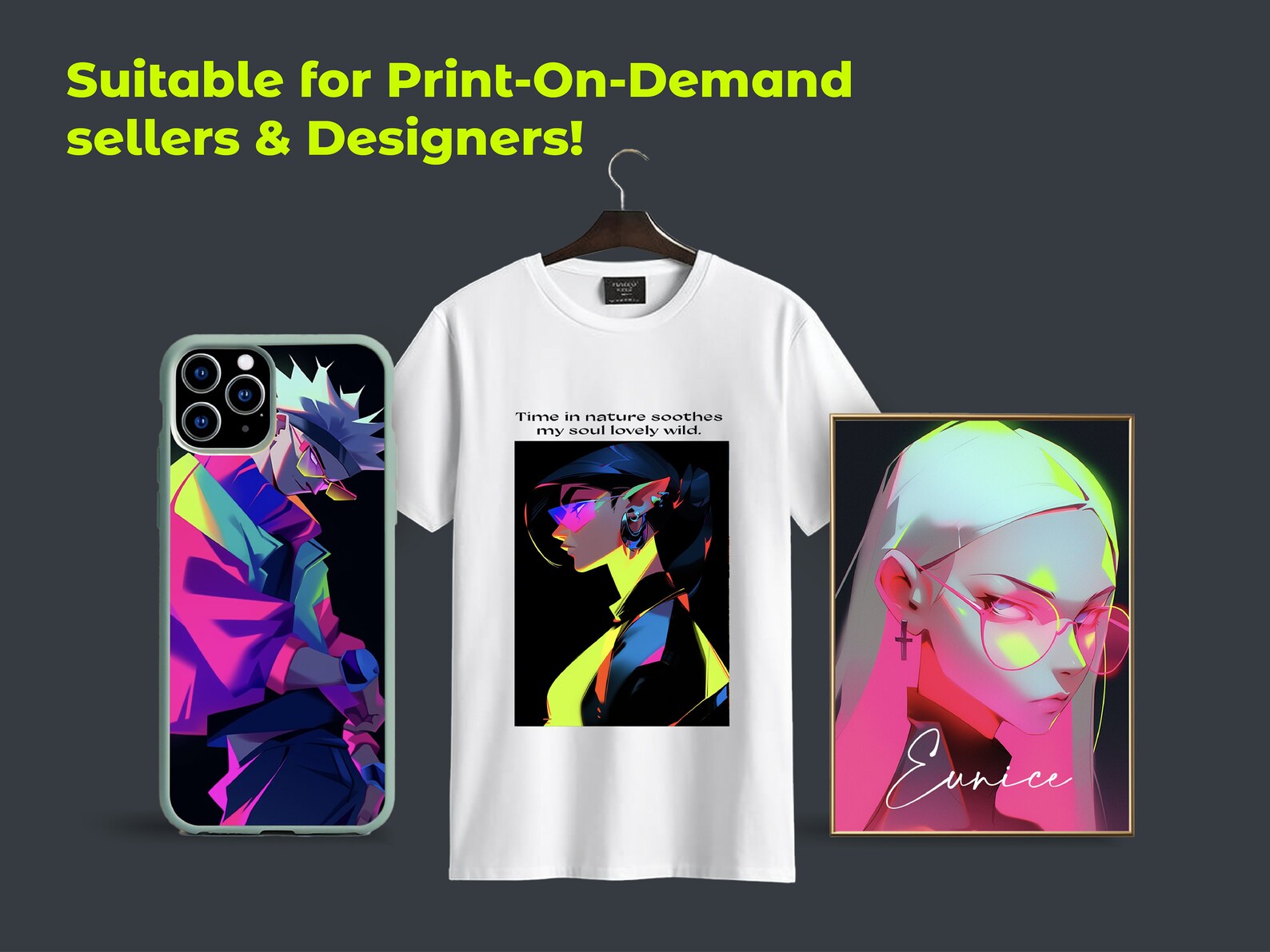 Ultimate Cool Neon Theme Anime Character Midjourney Prompts for Artist ...