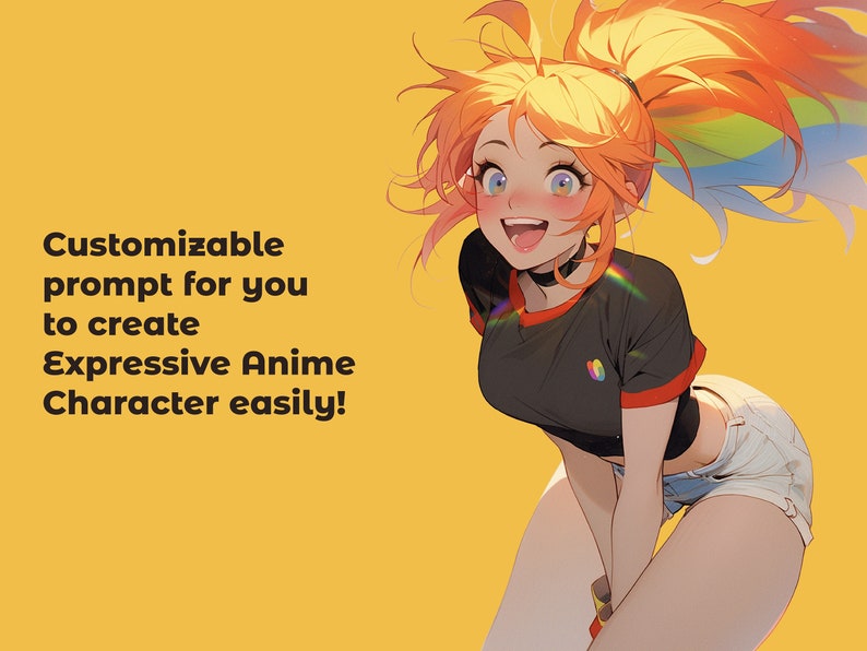 Professional Midjourney Prompts Expressive Anime Girls for Artist ...