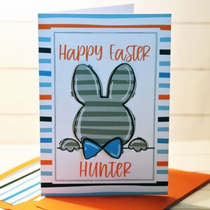 Handmade layered personalized &quot;Easter&quot; card