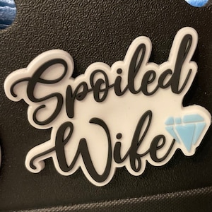 Ciondoli per borsa Bogg Bit di diamanti Spoiled Wife per Bogg Bag