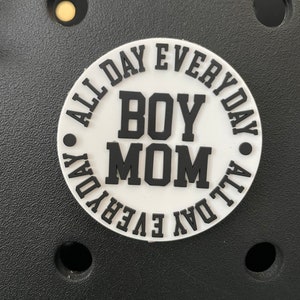 Black Boy Mom Bogg Bit Bag Charms for Bogg Bag